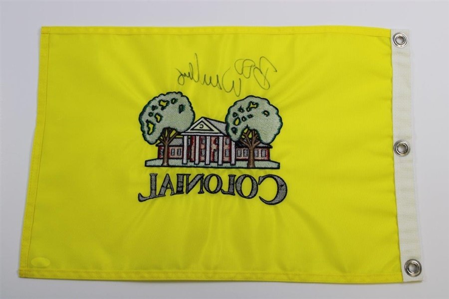 Boo Weekley Signed Colonial Embroidered Flag - 2013 Champion JSA #K03013