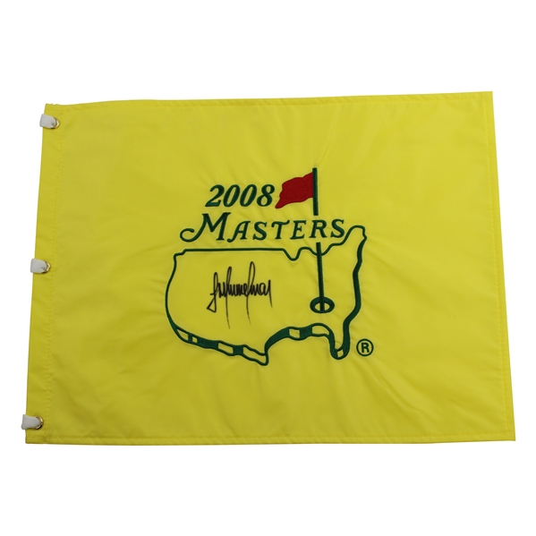 Trevor Immelman Signed 2008 Masters Tournament Embroidered Flag JSA ALOA