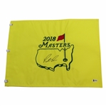 Patrick Reed Signed 2018 Masters Tournament Embroidered Flag BECKETT #G94456