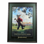 Payne Stewart Signed & Dated 1999 US Open at Pinehurst Poster 6.20.99 - Framed JSA ALOA