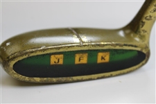 President JFK's Gifted Initialed & Customized Axaline MGA Putter - Sworn Letter of Provenance 