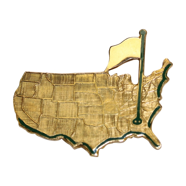 Sam Snead's Personal 1971 Augusta National Member Gift - 14k Gold Masters Logo Pin
