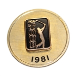 Sam Sneads 1981 PGA Tour 12kt Gold Filled Pin