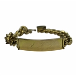 Sam Sneads Personal S.J.S Engraved 12kt Gold Filled Bracelet