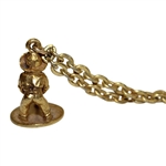 Sam Snead's Personal Pinehurst Putter Boy 10kt Gold Filled Necklace 