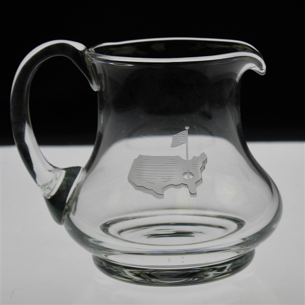 Sam Snead's Personal Masters Tournament Logo Crystal Glass Pitcher