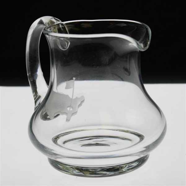 Sam Snead's Personal Masters Tournament Logo Crystal Glass Pitcher