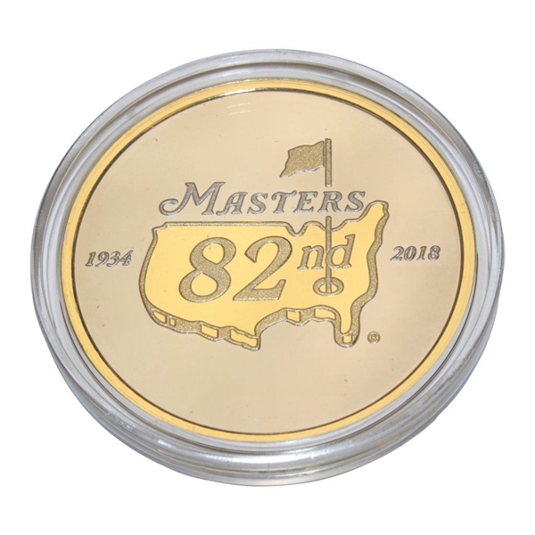 2018 Masters Ltd Ed Commemorative Coin w/ Display Case & Authenticity Card - 099/500