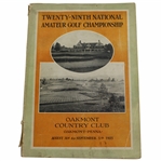 1925 US Amateur at Oakmont Official Program - Bobby Jones 3rd Major Victory