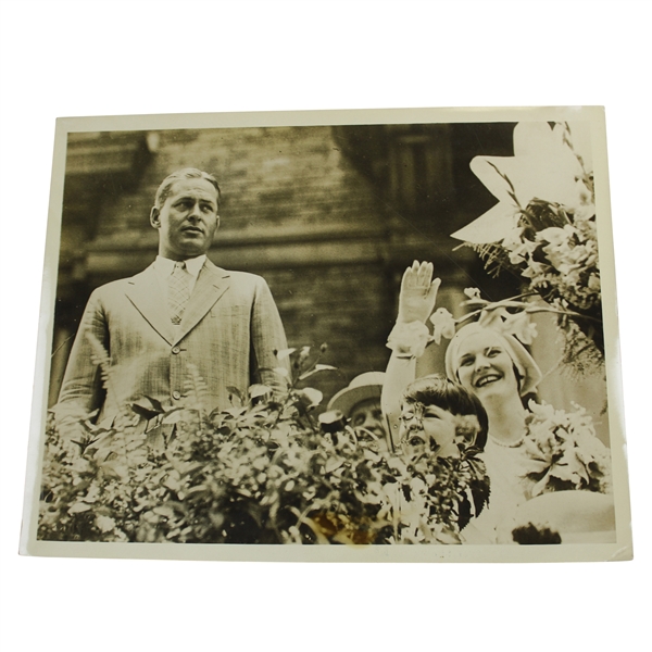 1930 Bobby Jones Atlanta Parade in His Honor After Winning Third Leg of Grand Slam Wire Photo