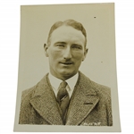 1924 Arthur Havers British Open Champion Conquers American Champion Early Wire Photo