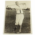 1923 Max Marston New U.S. Amateur Champion Early Swing Photo