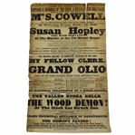 1842 Original Musselburgh Golf Club Advertisement - Possibly Worlds Oldest Poster