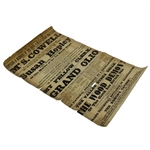 1842 Original Musselburgh Golf Club Advertisement - Possibly World's Oldest Poster