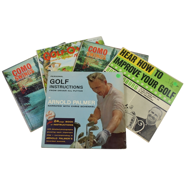 Five (5) Classic Golfer Records - Arnold Palmer, Bob Rosburg, Perry Como & more