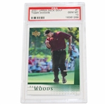 Tiger Woods 2001 Upper Deck Card - Gem Mint 10 w/MBA Gold Diamond Card #16361268