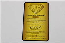 Tiger Woods 2001 Upper Deck Card - Gem Mint 10 w/MBA Gold Diamond Card #16361268