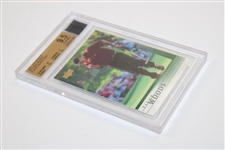 Tiger Woods 2001 Upper Deck Card - Event Worn Shirt - Gem Mint 9.5 #0005201354