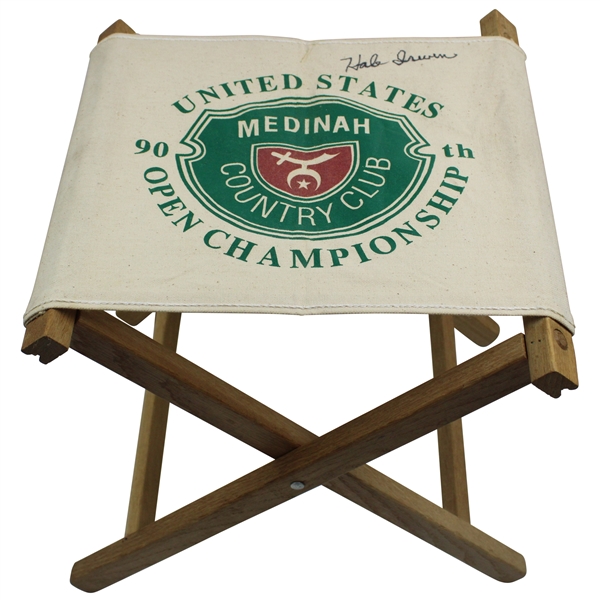 Hale Irwin Signed 1990 US Open at Medinah Championship Folding Chair JSA ALOA