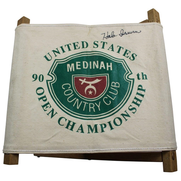 Hale Irwin Signed 1990 US Open at Medinah Championship Folding Chair JSA ALOA