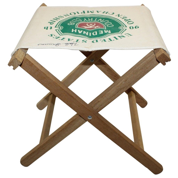 Hale Irwin Signed 1990 US Open at Medinah Championship Folding Chair JSA ALOA