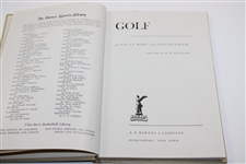 Patty Berg Signed 1941 'Golf: The Barnes Sports Library' Book JSA ALOA