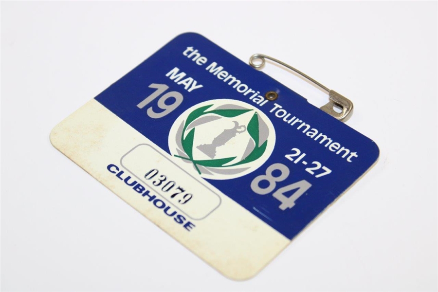 1984 The Memorial Tournament Clubhouse Badge #03079 - Jack Nicklaus Win