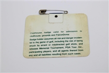 1984 The Memorial Tournament Clubhouse Badge #03079 - Jack Nicklaus Win