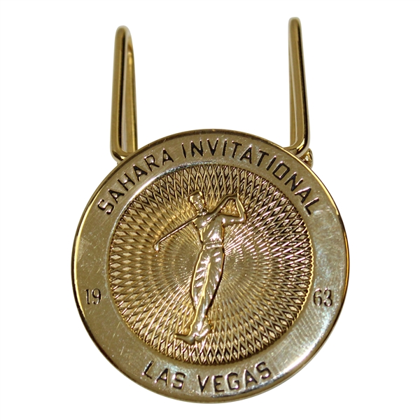 1963 Las Vegas Sahara Invitational Contestant Money Clip - Jack Nicklaus Win