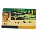 Sergio Garcias Personal 2008 Masters Tournament Player Photo Id Badge #20
