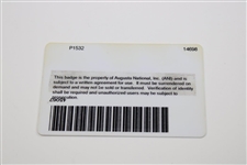 Sergio Garcia's Personal 2008 Masters Tournament Player Photo Id Badge #20