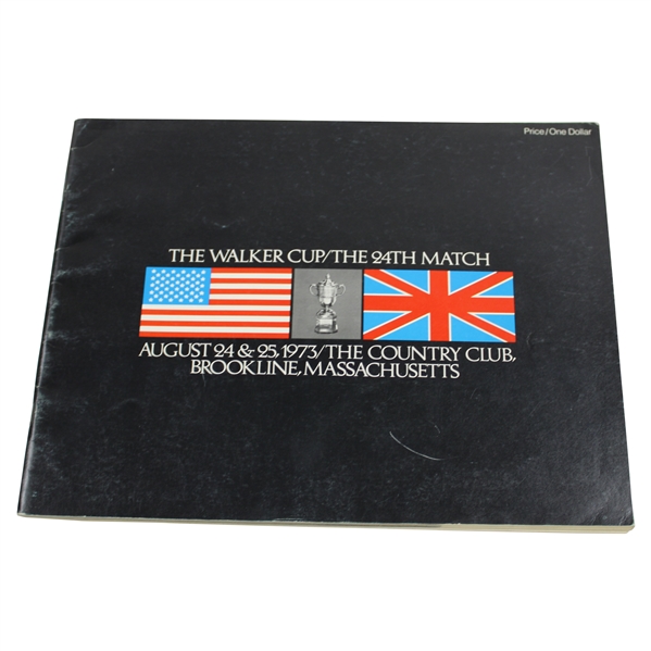 1973 Walker Cup at The Country Club Brookline Official Program
