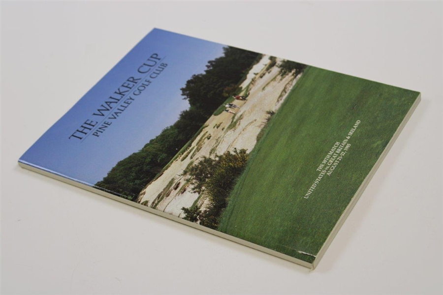 1985 Walker Cup at Pine Valley Golf Club Official Program