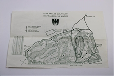 1985 Walker Cup at Pine Valley Golf Club Official Program