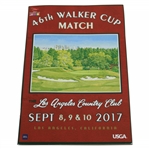 2017 Walker Cup at Los Angeles Country Club Official Program
