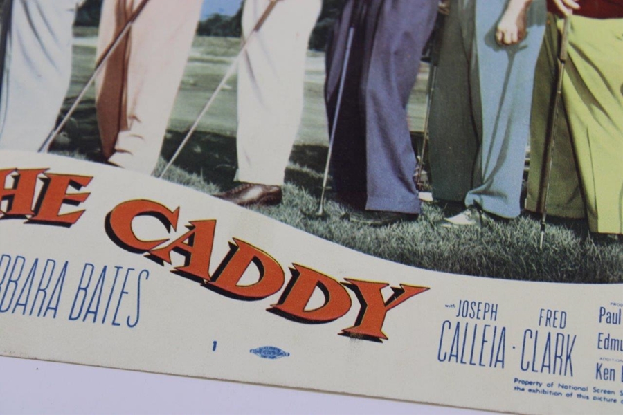 1953 'The Caddy' Movie 11x14 Lobby Card #1 - Pros with Martin & Lewis in Lineup