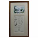 Masters Champs Signed 1993 Masters Champions Club Dinner Framed Menu JSA ALOA