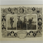 1910 The Great Triumvirate 'The Golfing Diploma' Jubilee of the Golfing Championship - Vardon, Taylor & Braid