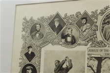 1910 The Great Triumvirate 'The Golfing Diploma' Jubilee of the Golfing Championship - Vardon, Taylor & Braid