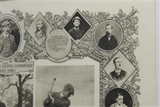 1910 The Great Triumvirate 'The Golfing Diploma' Jubilee of the Golfing Championship - Vardon, Taylor & Braid
