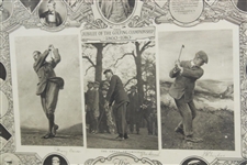 1910 The Great Triumvirate 'The Golfing Diploma' Jubilee of the Golfing Championship - Vardon, Taylor & Braid