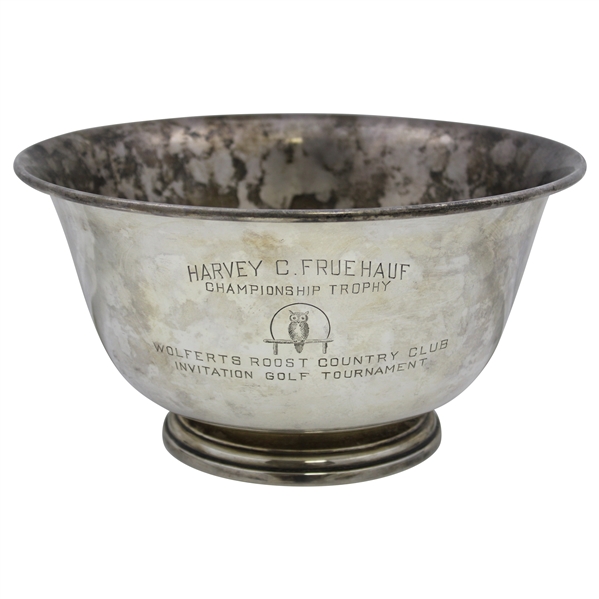 1940-1953 Harvey C. Fruehauf Championship Sterling Silver Trophy - Wolferts Roost C.C.