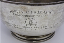 1940-1953 Harvey C. Fruehauf Championship Sterling Silver Trophy - Wolferts Roost C.C.