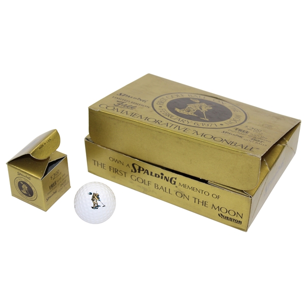 Dozen (12) Spalding Commemorative "Moonball" Ltd Ed Golf Balls in Original Box/Boxes