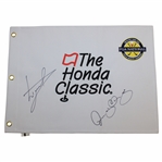 Luke Donald & Rory McIlroy Signed Honda Classic Flag JSA ALOA