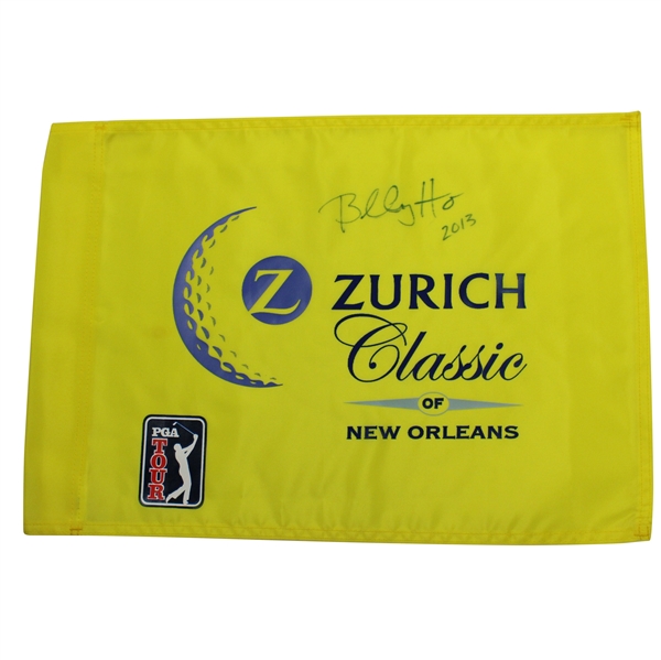 Billy Horschel Signed 2013 Zurich Classic Flag - 5th PGA Tour Win JSA ALOA