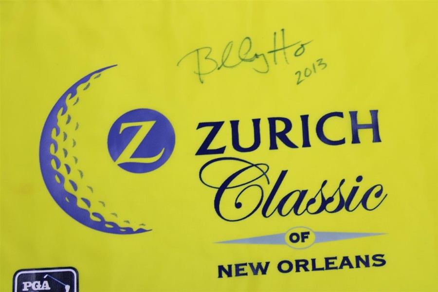 Billy Horschel Signed 2013 Zurich Classic Flag - 5th PGA Tour Win JSA ALOA