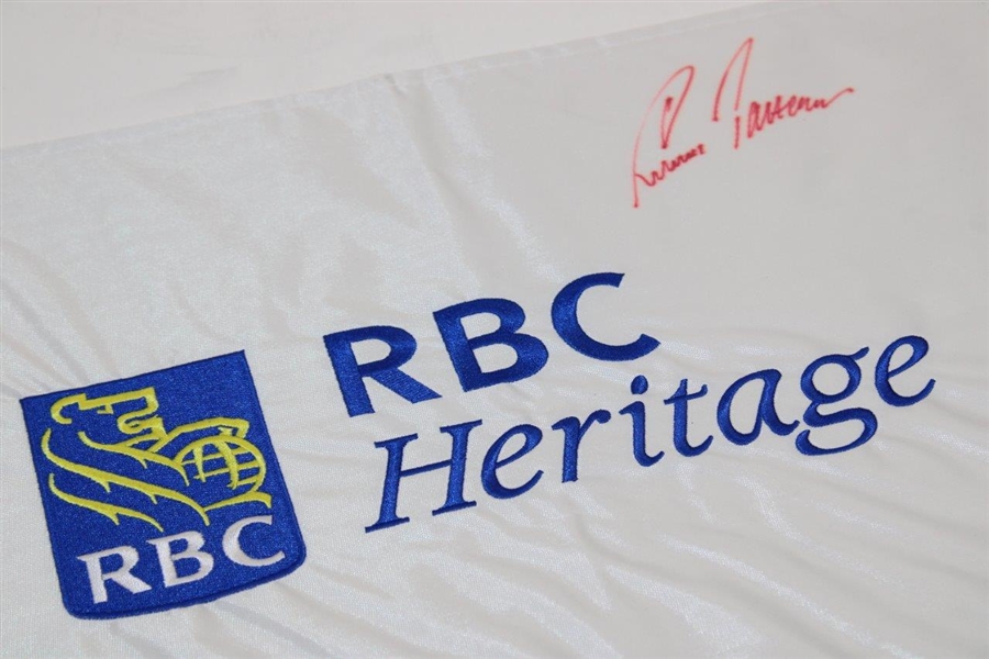Carl Pettersson Signed RBC Heritage Flag - 2012 Tournament Winner JSA ALOA