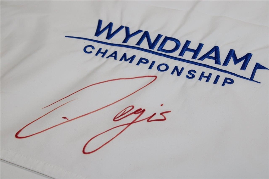 Sergio Garcia Signed Wyndham Championship Flag JSA ALOA
