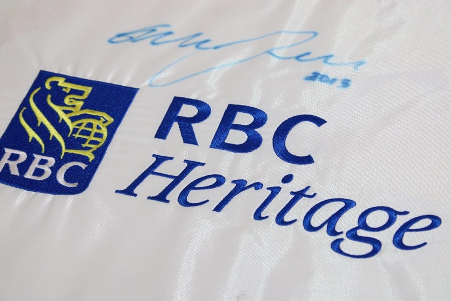 Graeme McDowell Signed 2013 RBC Heritage Flag JSA ALOA